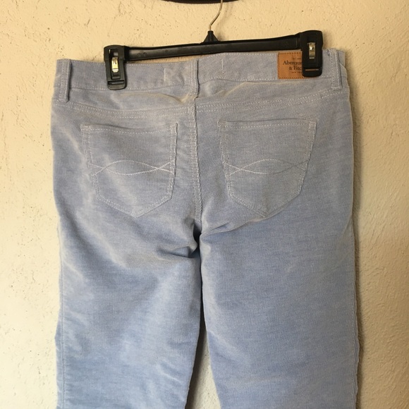 Abercrombie & Fitch Light Blue Corduroy Pinstripe Pants - Picture 9 of 12